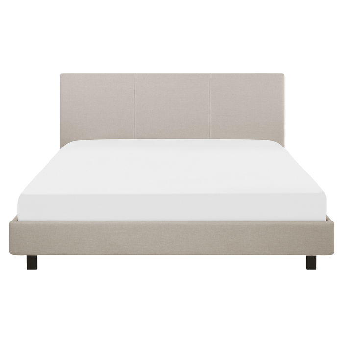 Beliani - ALBI - Tweepersoonsbed - Zwart - 160 x 200 cm - Polyester