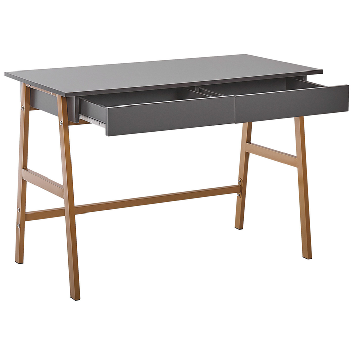 Beliani GABE Bureau grijs