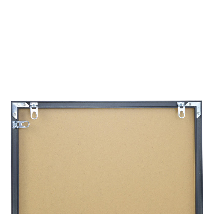 Fragix York Passpiegel - Zwart - Aluminium - 120x40