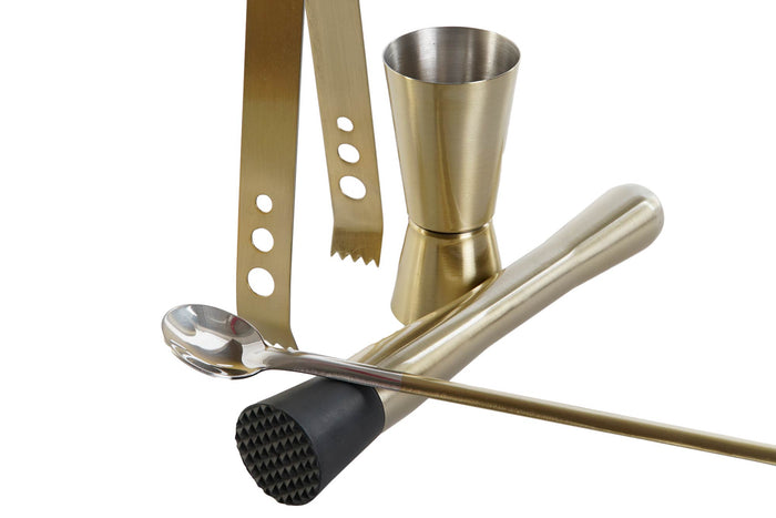 Cadeauverpakking Cocktailset - Goud - Shaker 500ml - Barmaatje 15-30