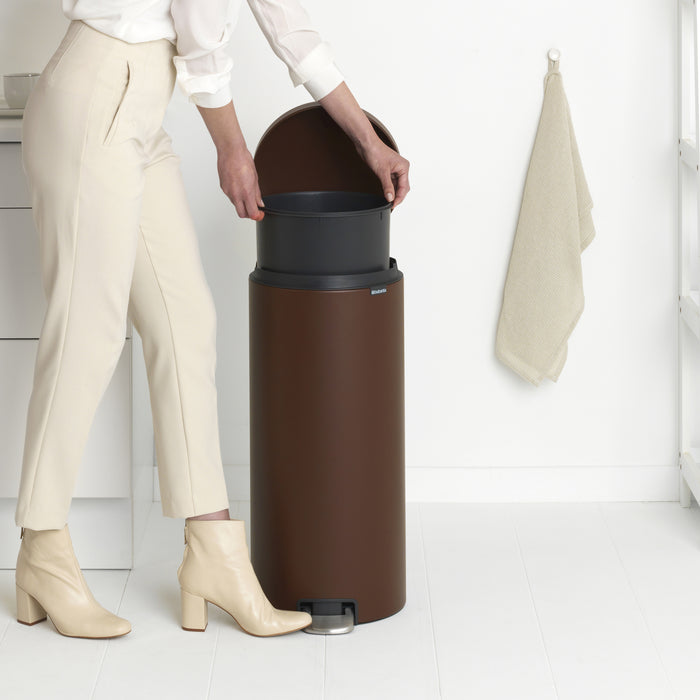 Brabantia NewIcon Pedaalemmer 30 L - Mineral Cosy Brown