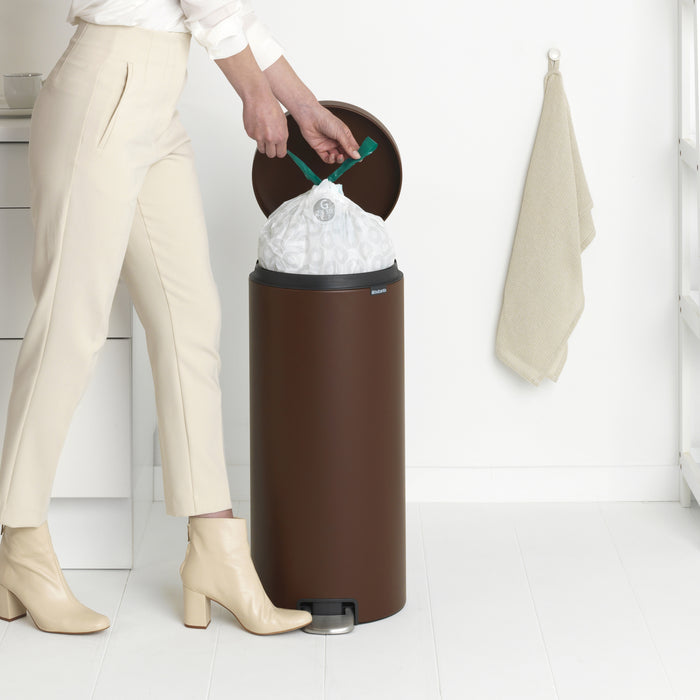 Brabantia NewIcon Pedaalemmer 30 L - Mineral Cosy Brown