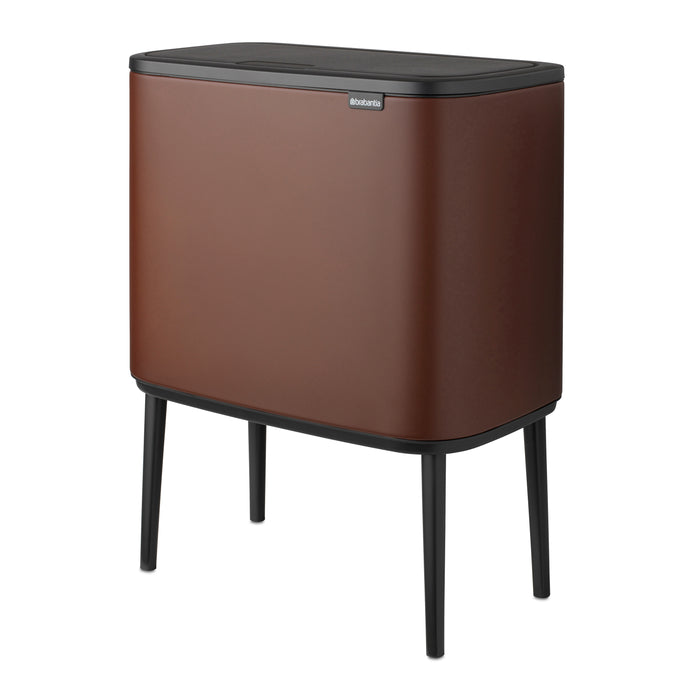 Brabantia Bo Touch Bin Afvalemmer 11 + 23 L - Mineral Cosy Brown