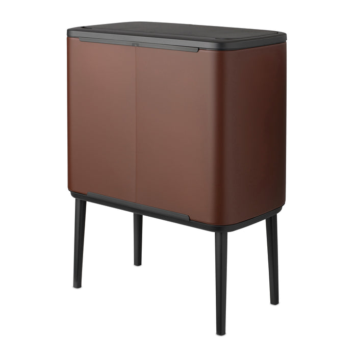 Brabantia Bo Touch Bin Afvalemmer 11 + 23 L - Mineral Cosy Brown