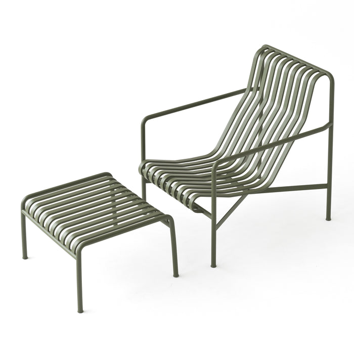 HAY Palissade Lounge Chair High - Lichtgrijs