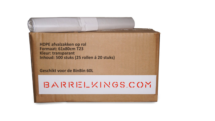 BinBin Hole Plastic industriële prullenbak afvalscheiding 60 Liter