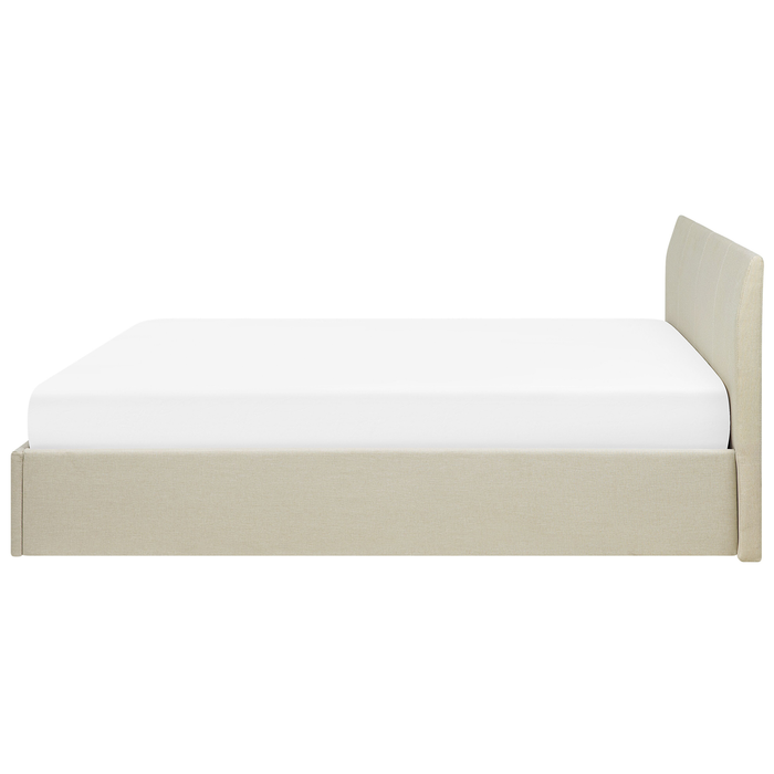 Beliani - ORBEY  - Tweepersoonsbed - Beige - 180 x 200 cm - Polyester