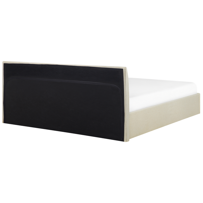 Beliani - ORBEY - Tweepersoonsbed - Beige - 180 x 200 cm - Polyester