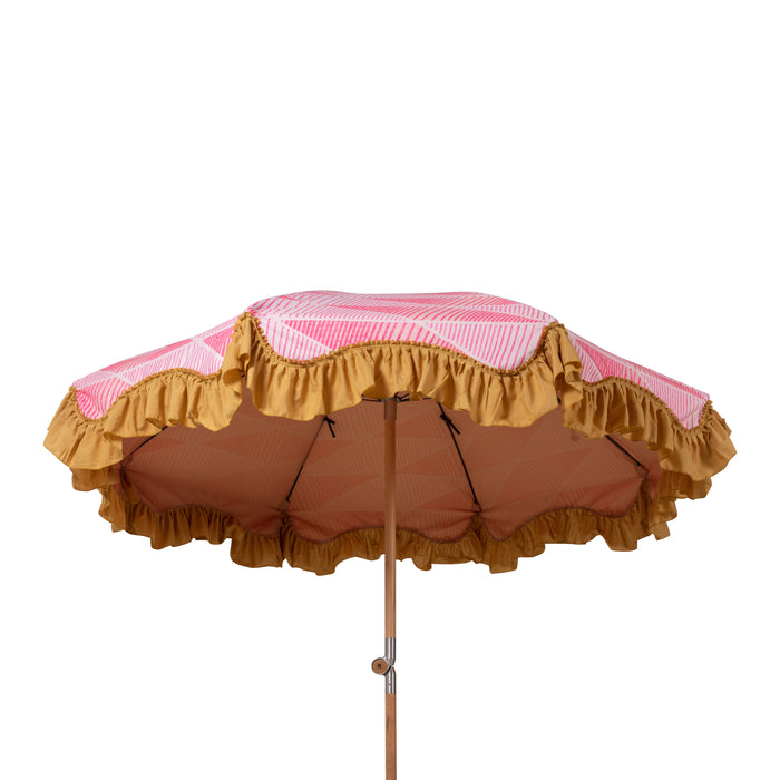 HKliving Parasol Ø 200 cm - Graphic twist