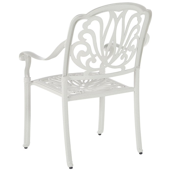 Beliani - ANCONA - Tuinset voor 4 - Wit - Aluminium