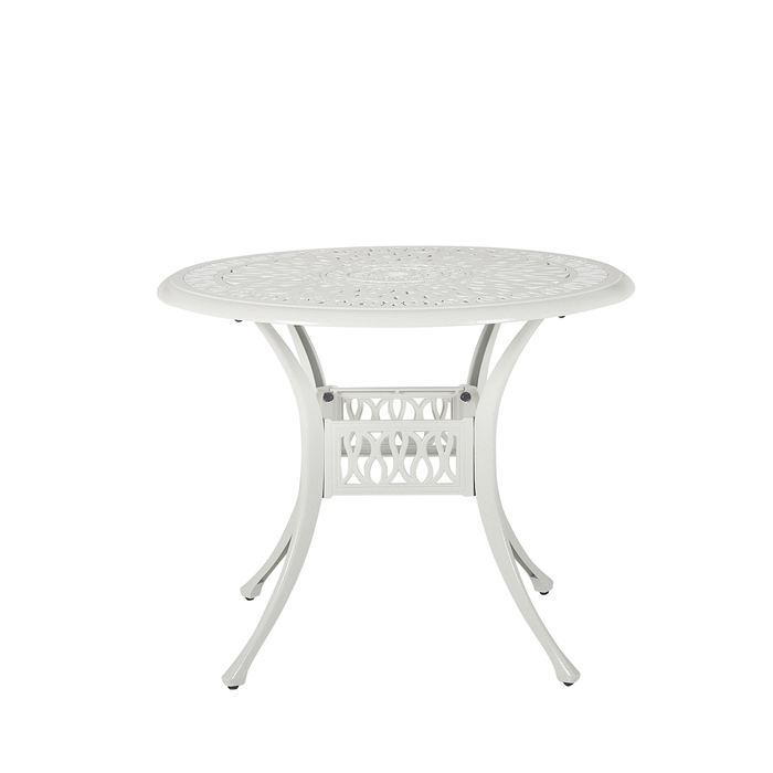 Beliani - ANCONA - Tuinset voor 4 - Wit - Aluminium