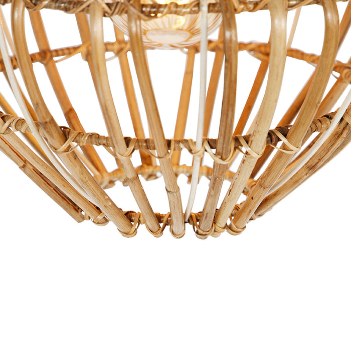 QAZQA Hanglamp canna - Naturel - Oosters - D 36cm