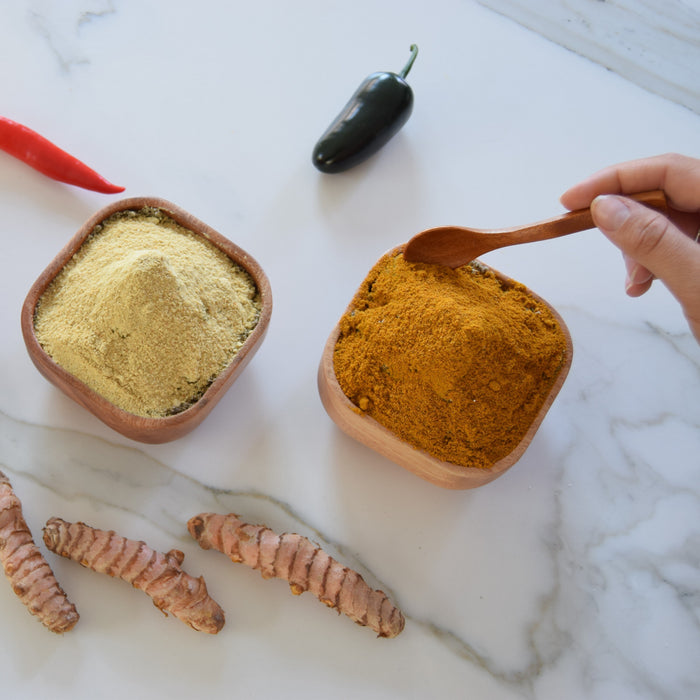 Khaya houten theelepeltjes - set van 4