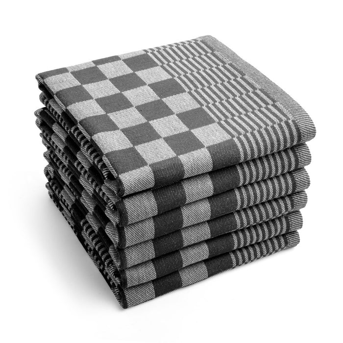 Byrklund - Theedoek Clean & Tidy - 6x 50x70 - Zwart