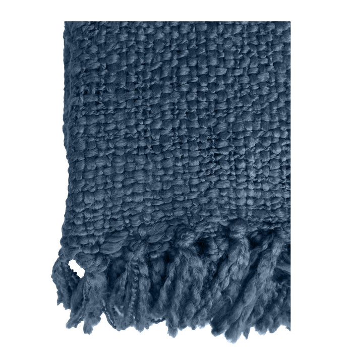 Malagoon Indigo Solid Plaid 125 x 150 cm