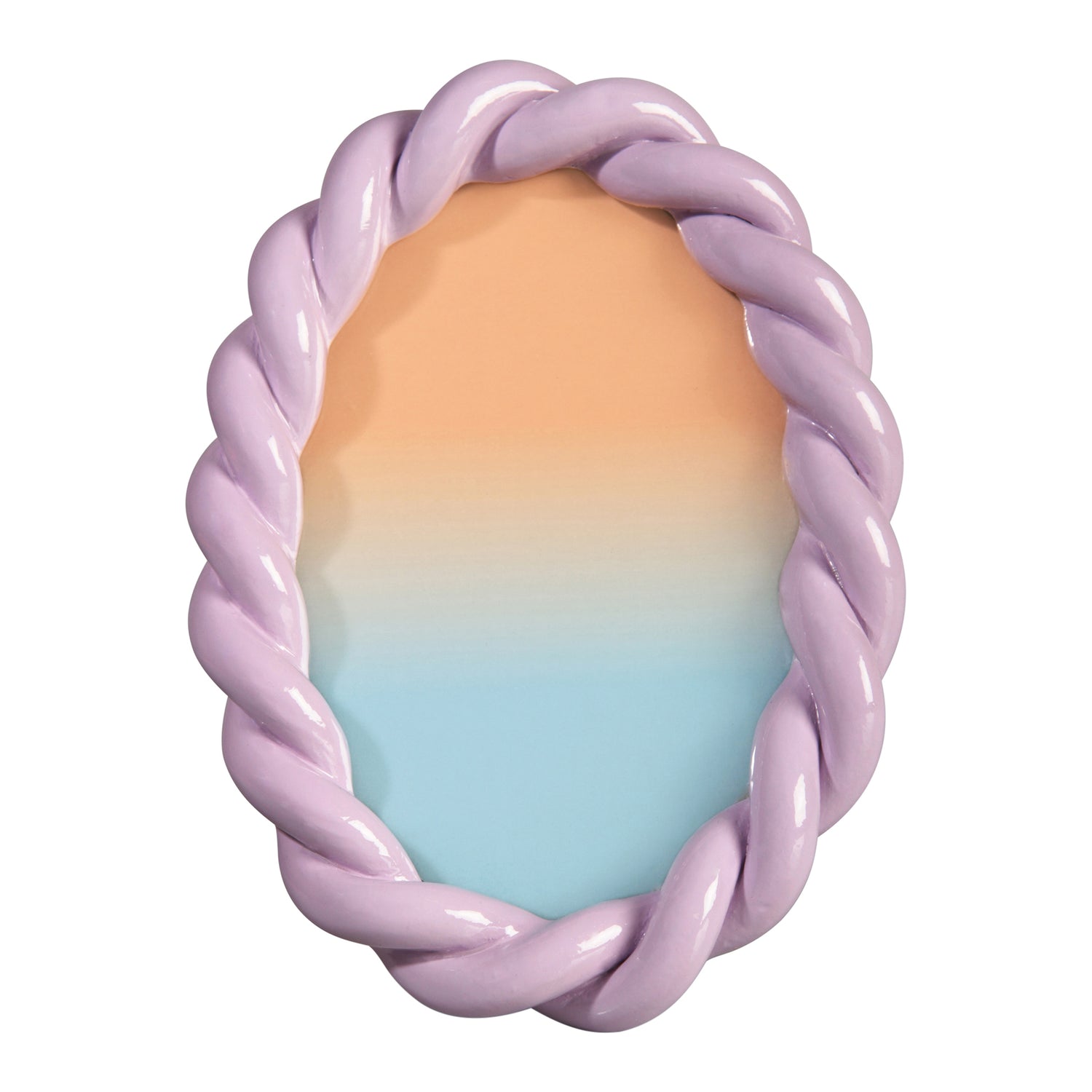 &k amsterdam Fotolijst Ovaal - Lila 10 x 15 cm