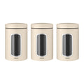 Brabantia Vensterbussen 1,4 Liter - Set van 3 - Soft Beige