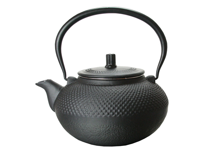 SakuraTea - Theepot - Gietijzer - 1.5L - Zwart Gehamerd -