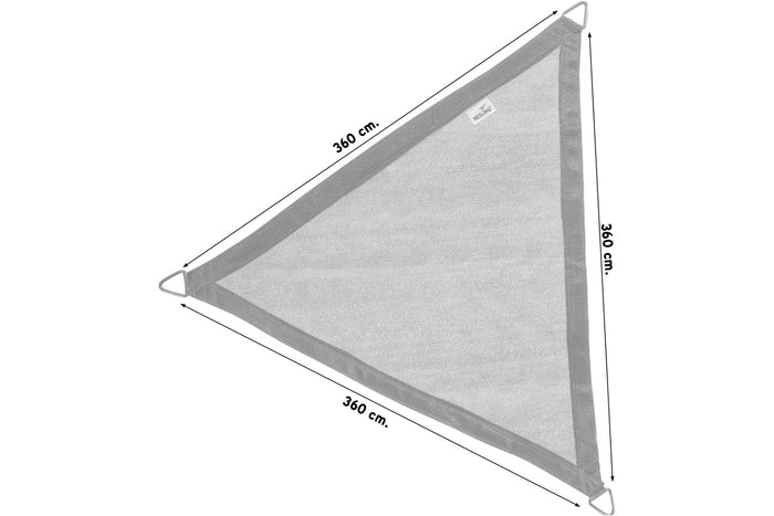 Nesling Coolfit Schaduwdoek driehoek Gebroken Wit  360 x 360 x 360 cm
