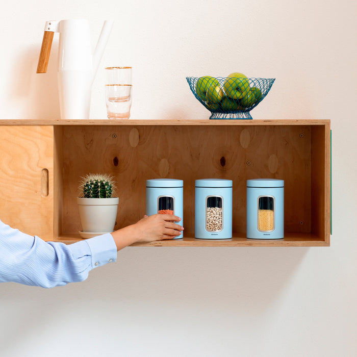 Brabantia Vensterbussen 1,4 Liter - Set van 3 - Dreamy Blue