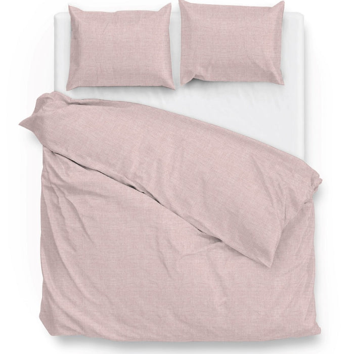 Zo Home Dekbedovertrek Katoen Lino Linnen Look shell nude