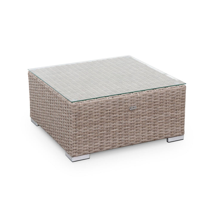 sweeek - Loungeset 5 plaatsen, rond wicker