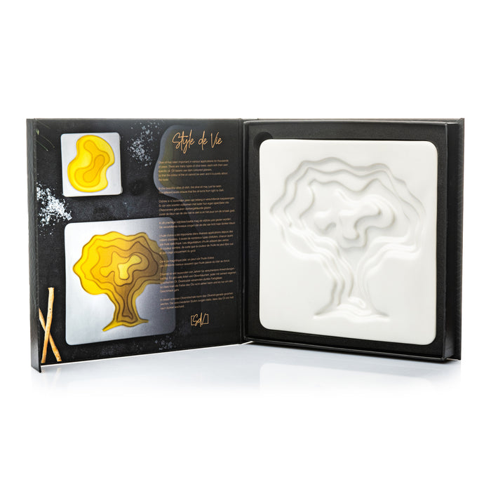 Style de Vie olijfolieschaal boom, 18x18cm, keramiek
