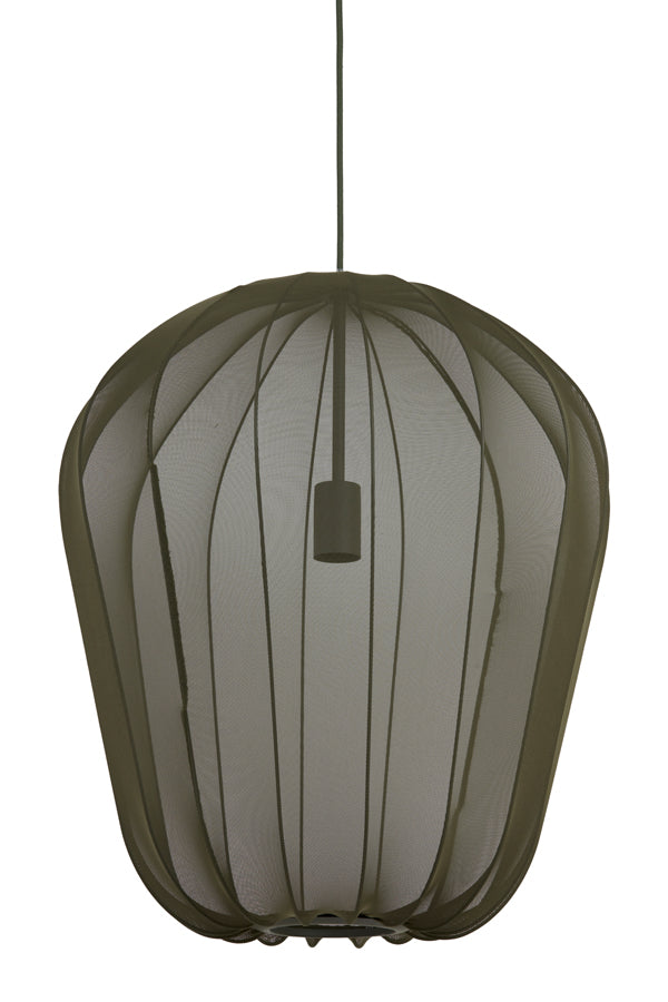 Light & Living Plumeria Hanglamp - XL - H 60 x Ø 50 cm - Donkergroen