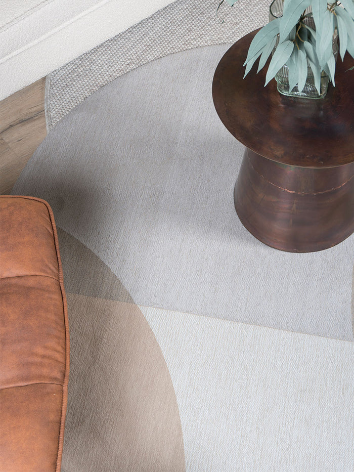 Veer Carpets - Vloerkleed Eli Beige ø200 cm