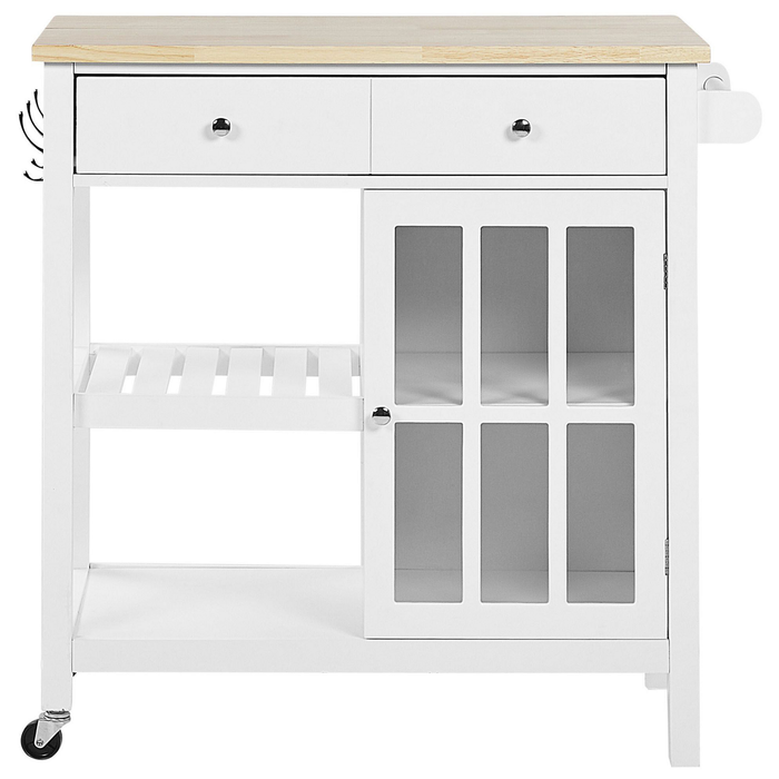 Beliani - GENOA - Keukentrolley - Wit - MDF