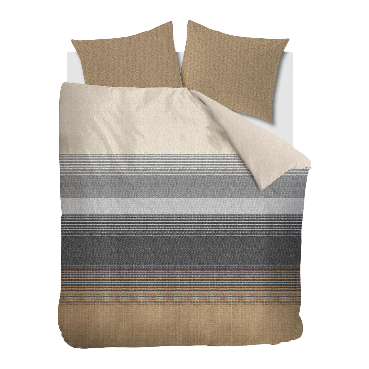 Beddinghouse Bruno Dekbedovertrek 200 x 200/220 cm - Zand