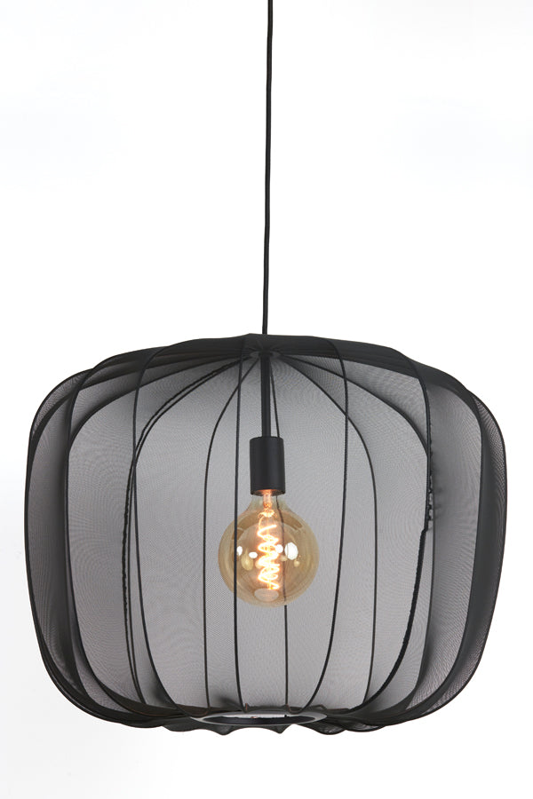 Light & Living Plumeria Hanglamp - L - H 45 x Ø 60 cm - Zwart