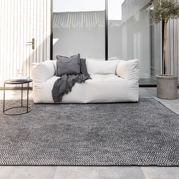 Eva Interior Buitenkleed Zwart Dahl 280 x 380 cm