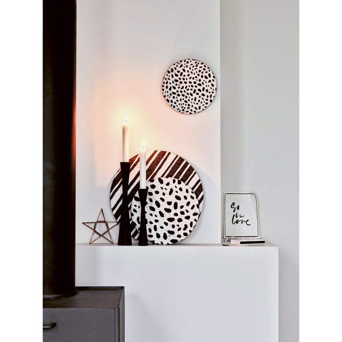 vtwonen Kandelaars - 2 Stuks - Metaal - Zwart - Hoogte 16cm