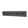 Spinder Design Pull Wandkapstok - 10 Haken - Zwart