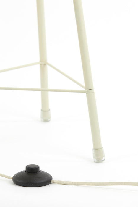 Light & Living Plumeria Vloerlamp - H 132 x Ø 42 cm - Zand
