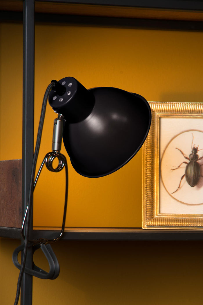 Lucide MOYS Klemlamp - Zwart