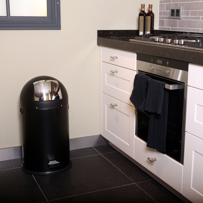 EKO Vuilnisbak Mat zwart