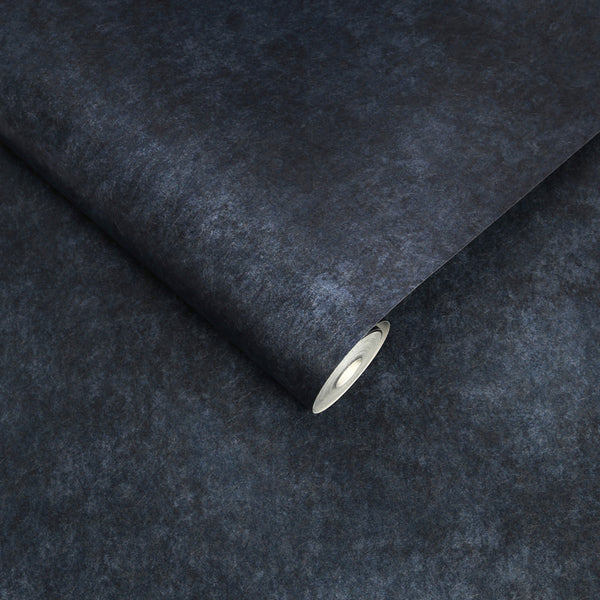 Graham & Brown - Vliesbehang - Texture Plain Midnight - 10mx52cm