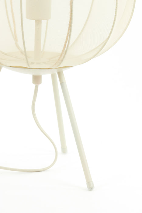 Light & Living Plumeria Tafellamp - H 60 x Ø 34 cm - Zand