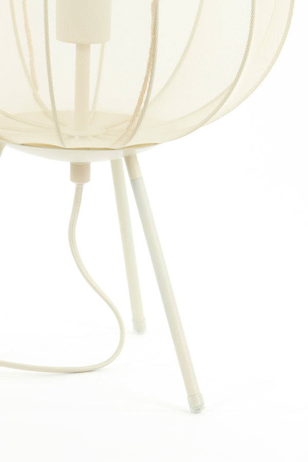 Light & Living Plumeria Tafellamp - H 60 x Ø 34 cm - Zand