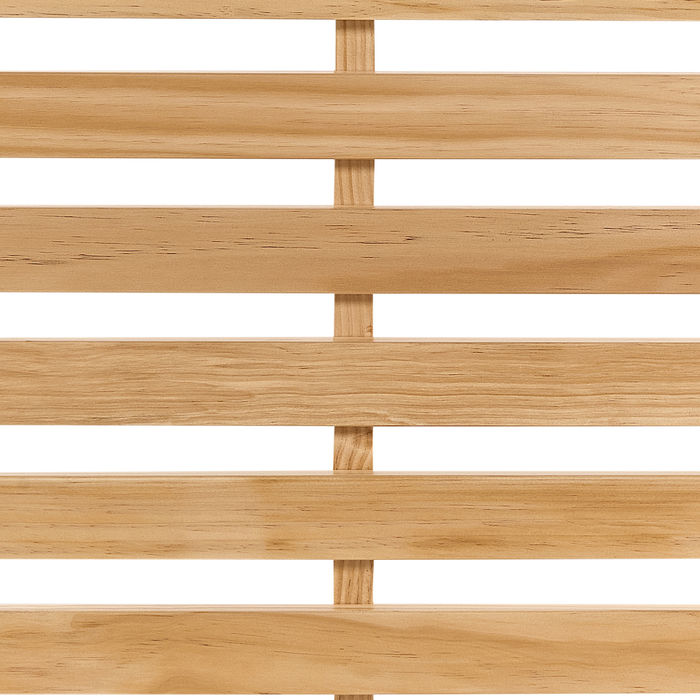 Beliani-CARNAC -Tweepersoonsbed-Lichtbruin-180 x 200 cm-Rubberhout