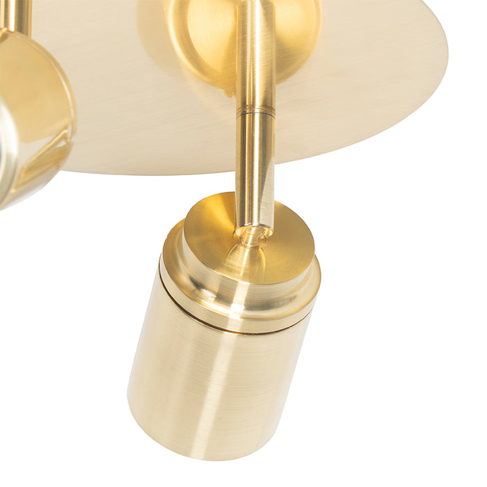 QAZQA Moderne badkamer spot messing 2-lichts IP44 - Ducha