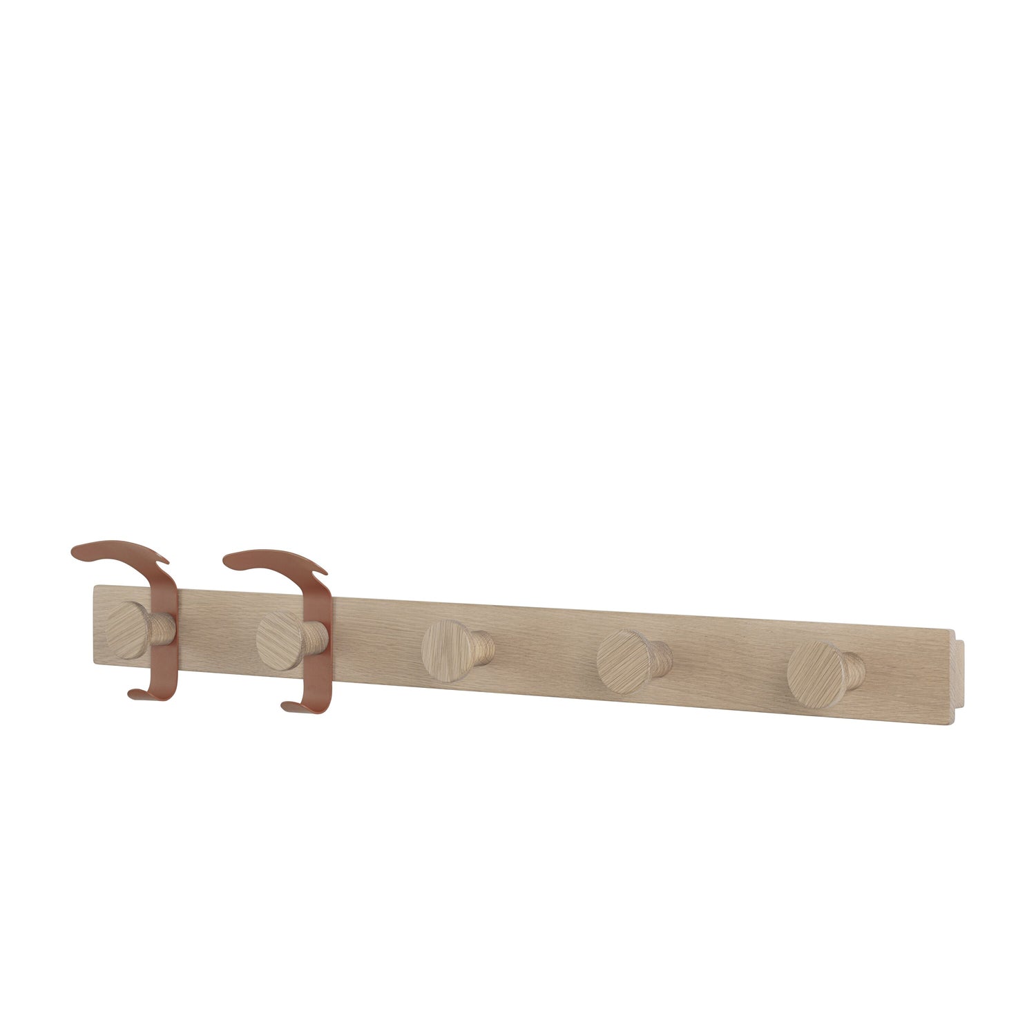 Muuto Avail Wandkapstok - Oak/Copperbrown