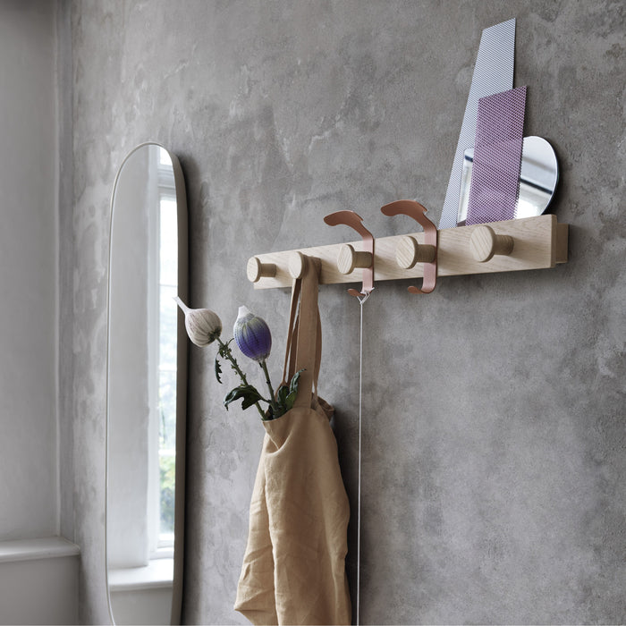 Muuto Avail Wandkapstok - Oak/Copperbrown