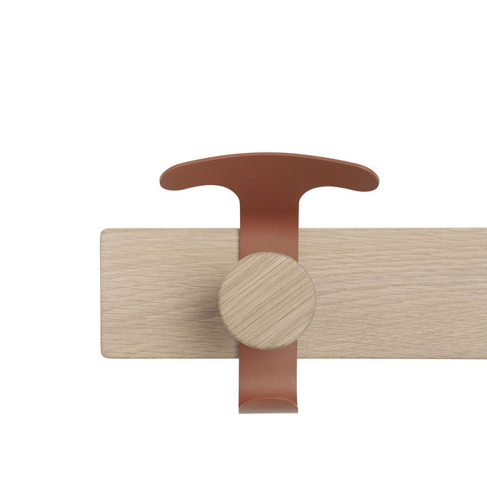 Muuto Avail Wandkapstok - Oak/Copperbrown