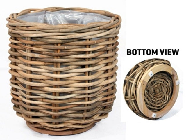Van der Leeden Rotan Plantenbak L - (D)50 x (H)50 cm