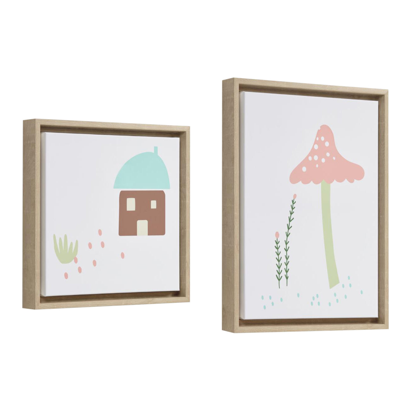 Kave Home Leshy Shilderijen - Set van 2