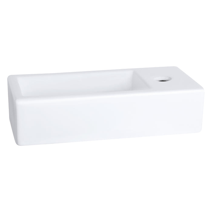 Differnz Fonteinset Ravo Keramiek Rechte Kraan Mat Zwart