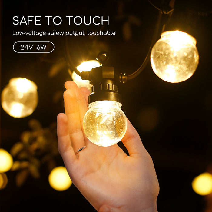 Aigostar Lichtsnoer I - Lichtslinger 10 Transparante LED  8 Meter